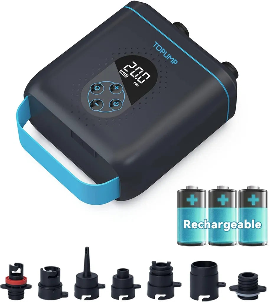 Pompe Électrique Rechargeable 20PSI TOPUMP TPS260 avec Arrêt Automatique