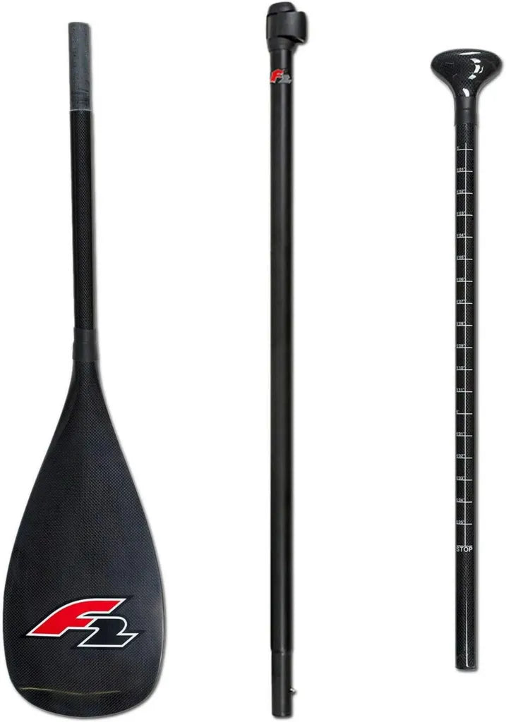 Barre de toit en carbone composite 3 pièces ajustable 180-220 cm - Noir