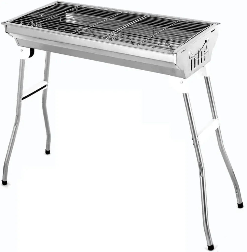 Gril à gaz portable en acier inoxydable pour barbecue en plein air