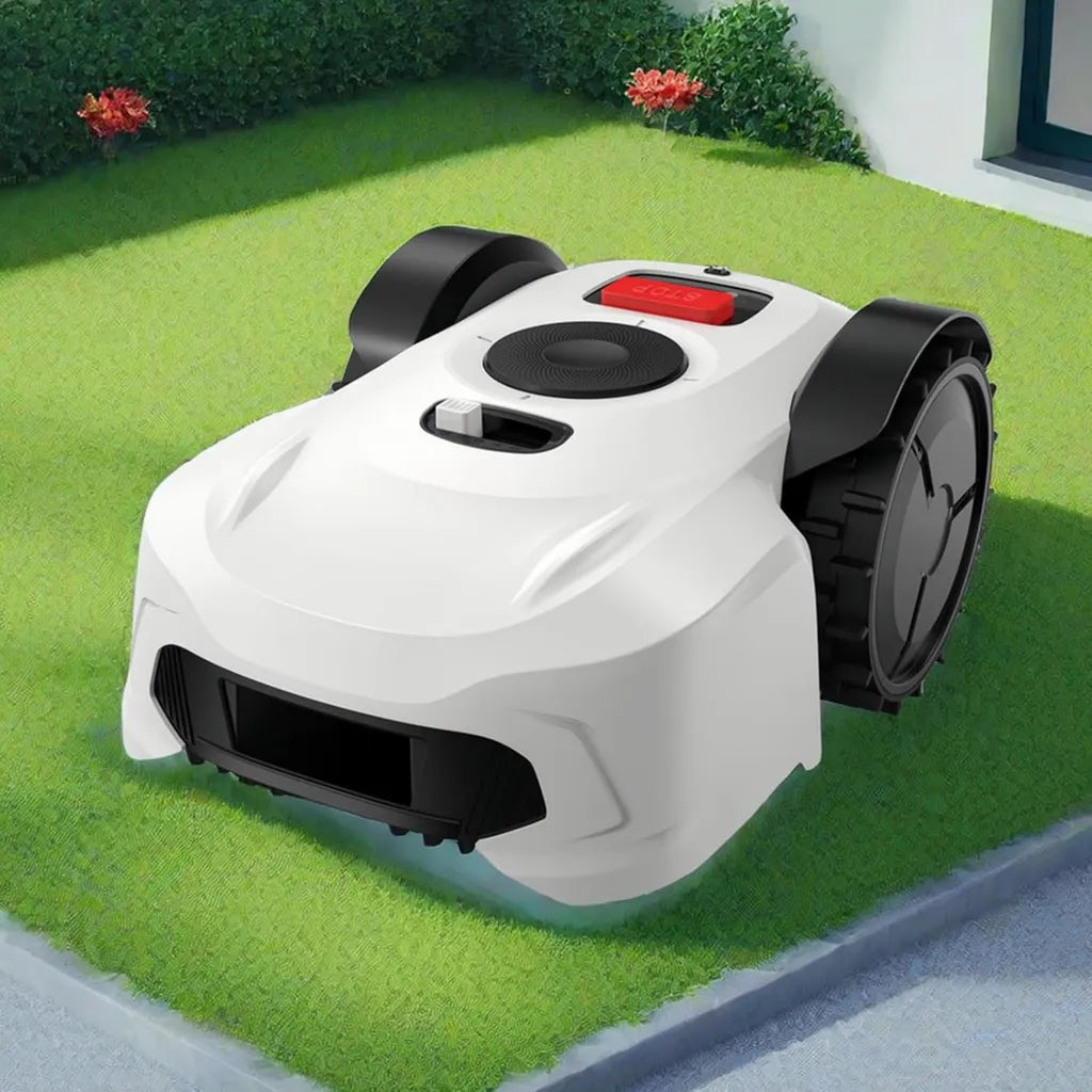 Robot tondeuse avec application, navigation intelligente et évitement d'obstacles pour grandes surfaces