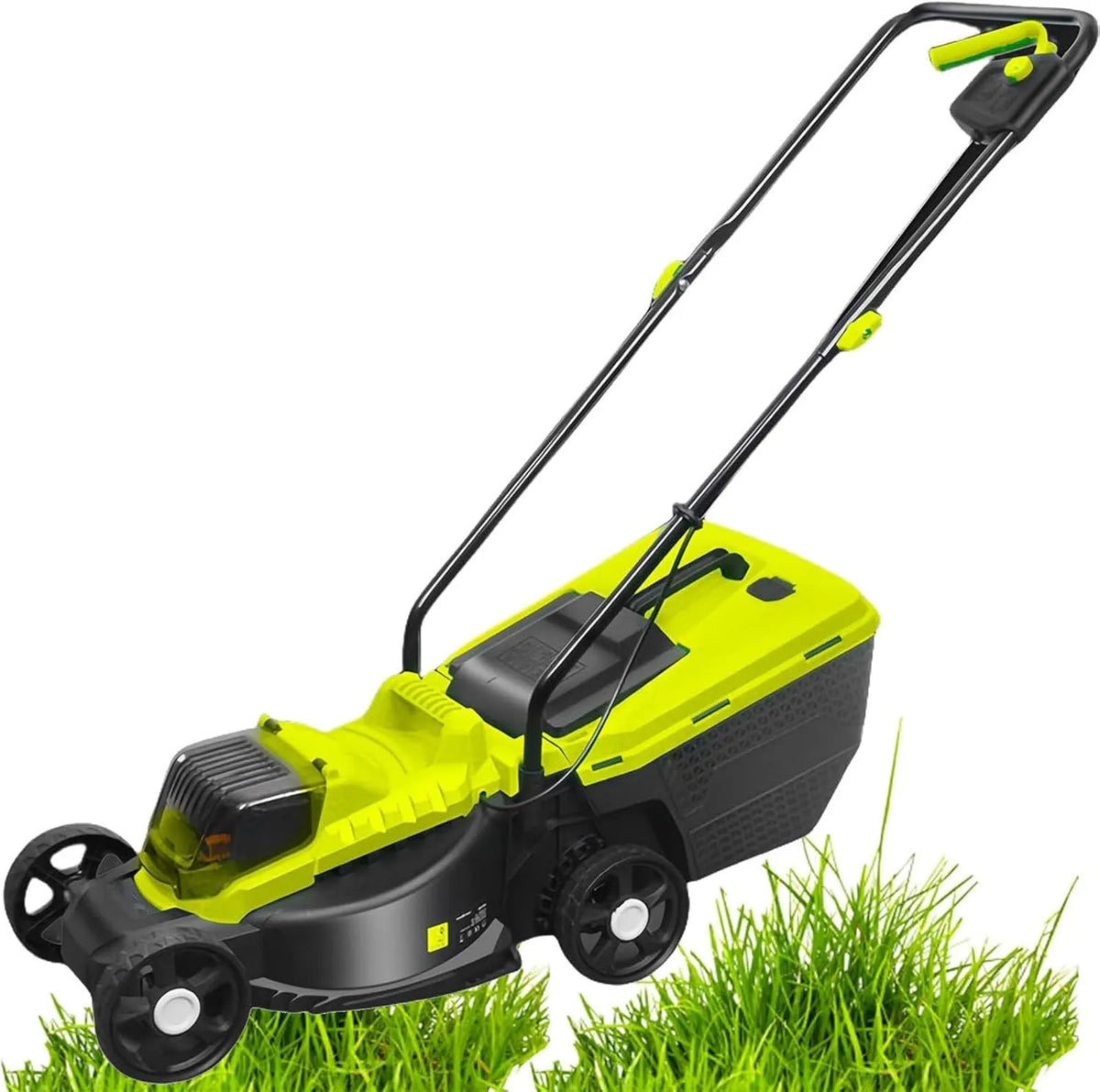 Tondeuse à gazon, sans fil, hauteur réglable, 4 Ah, pour l'entretien du jardin