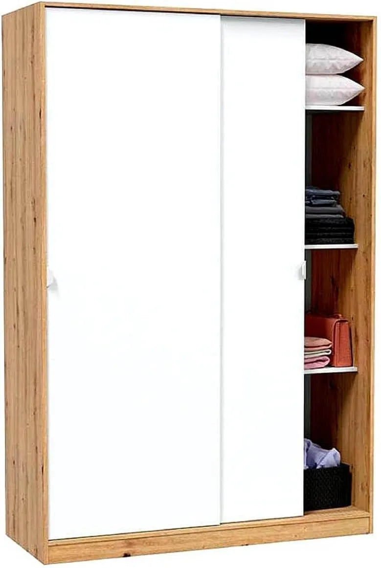 Armoire de rangement – 2 Portes, 50 cm, blanc
