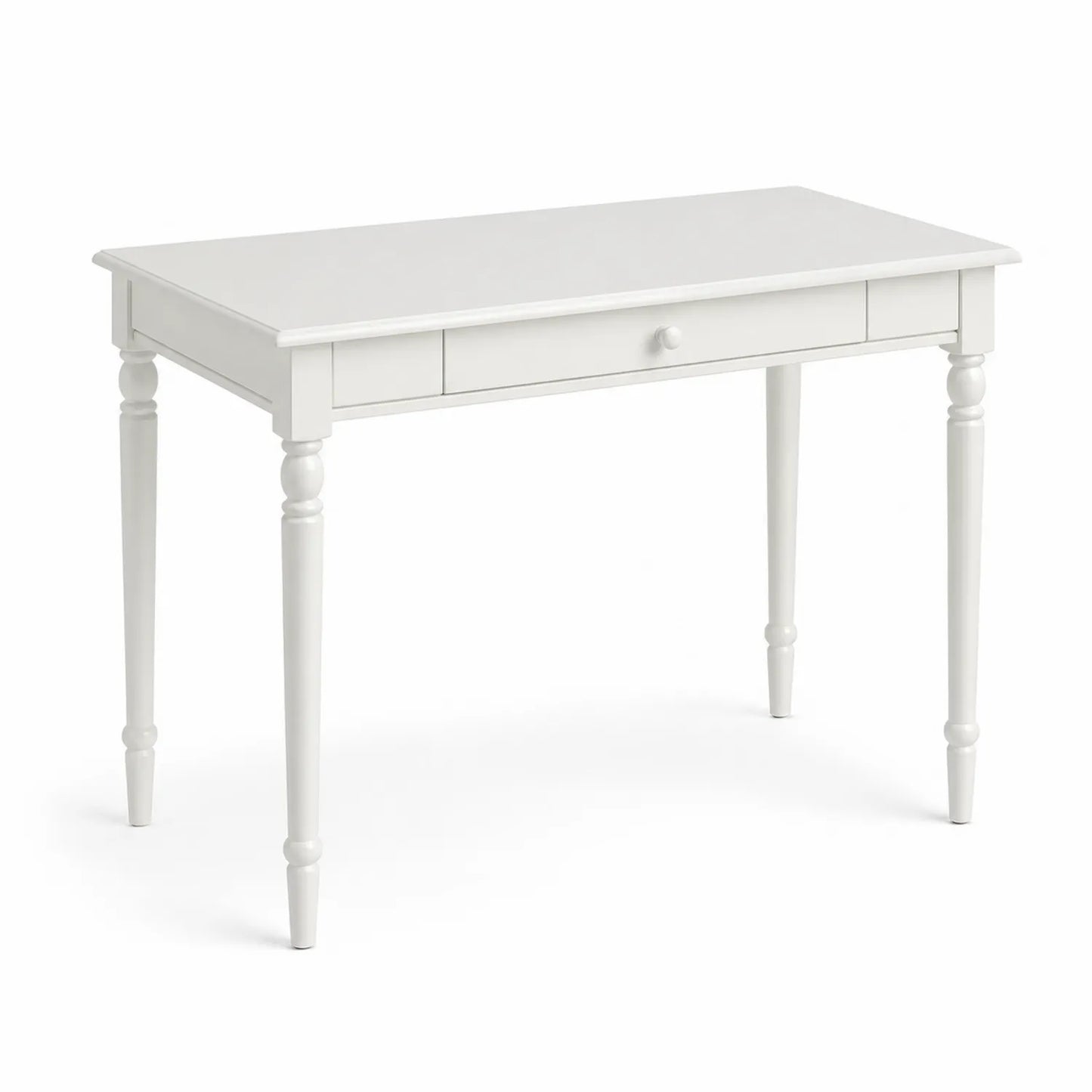 Bureau en bois avec tiroir blanc 120x60x75 cm
