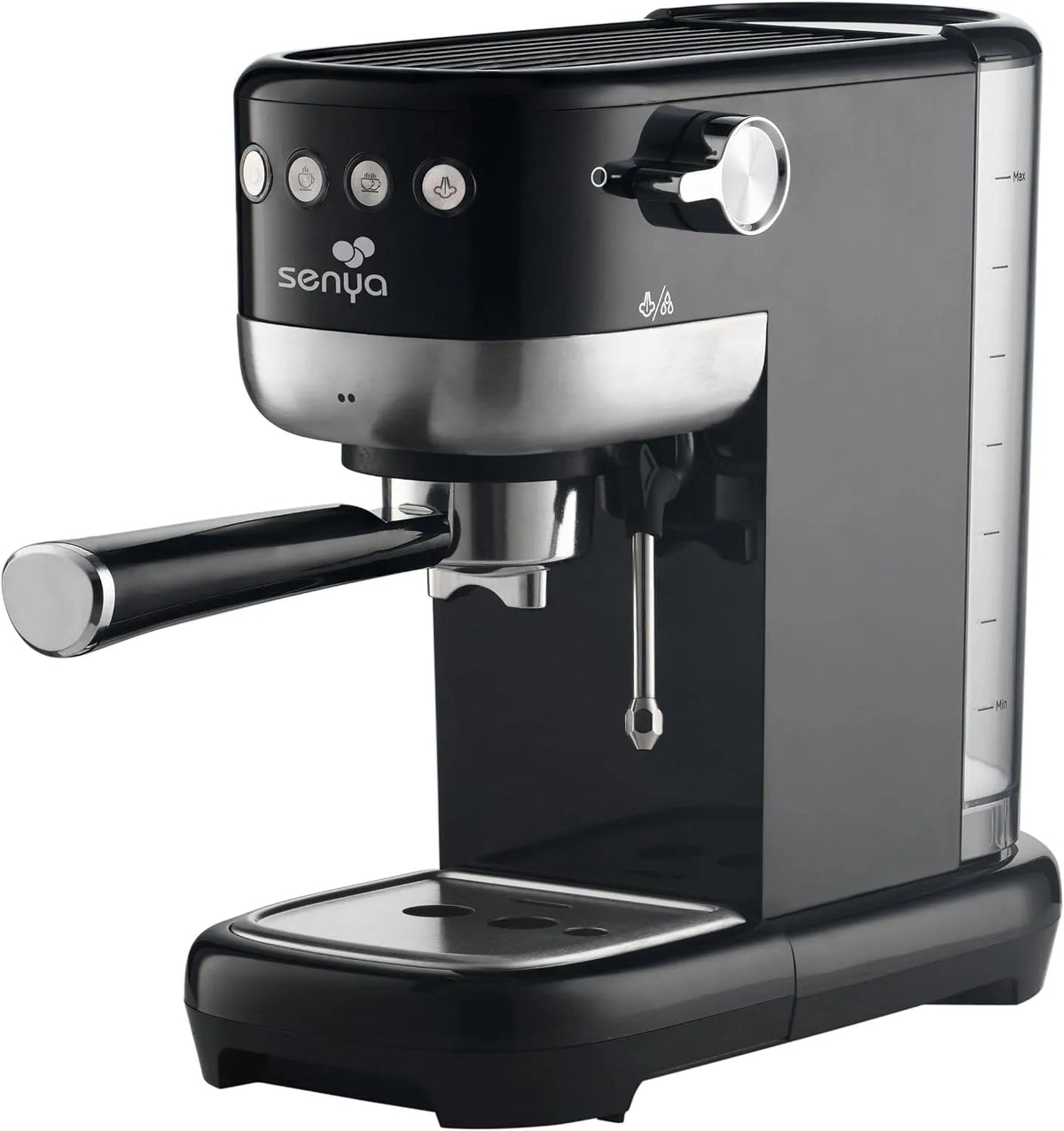 Cafetière électrique, 1300 W, Senya Machine à café Tasty Coffee 20 bars, cafetière expresso et cappuccino 1300W, Thermoblock, mousseur de lait