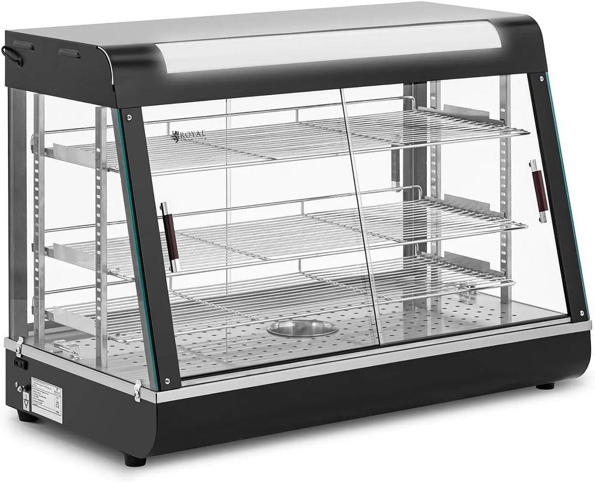 Produit Royal Catering RC-HTDLD Comptoir chaud cm Royal Catering 1600 W Vitrine de maintien au chaud