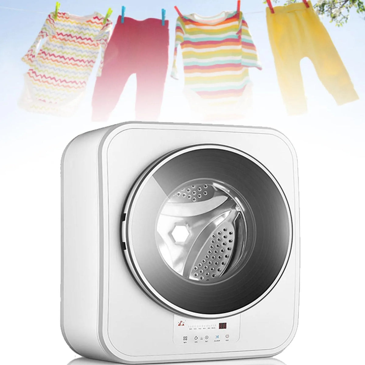 Lave-linge, 3 kg, portable, installation murale, Capacité Lavage 3kg, Convient pour La Machine Laver Voyage en Dortoir