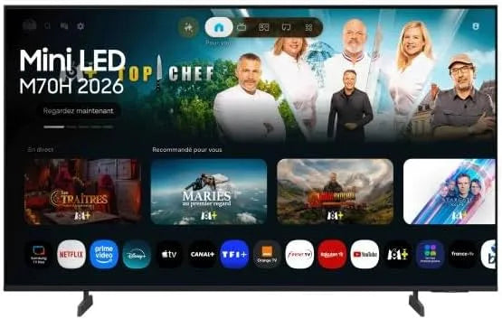 Samsung M70H Smart TV, 55 pouces, téléviseur, 4K UHD, 55' Mini LED UHD 4K, TU55 AUxxC, 2026