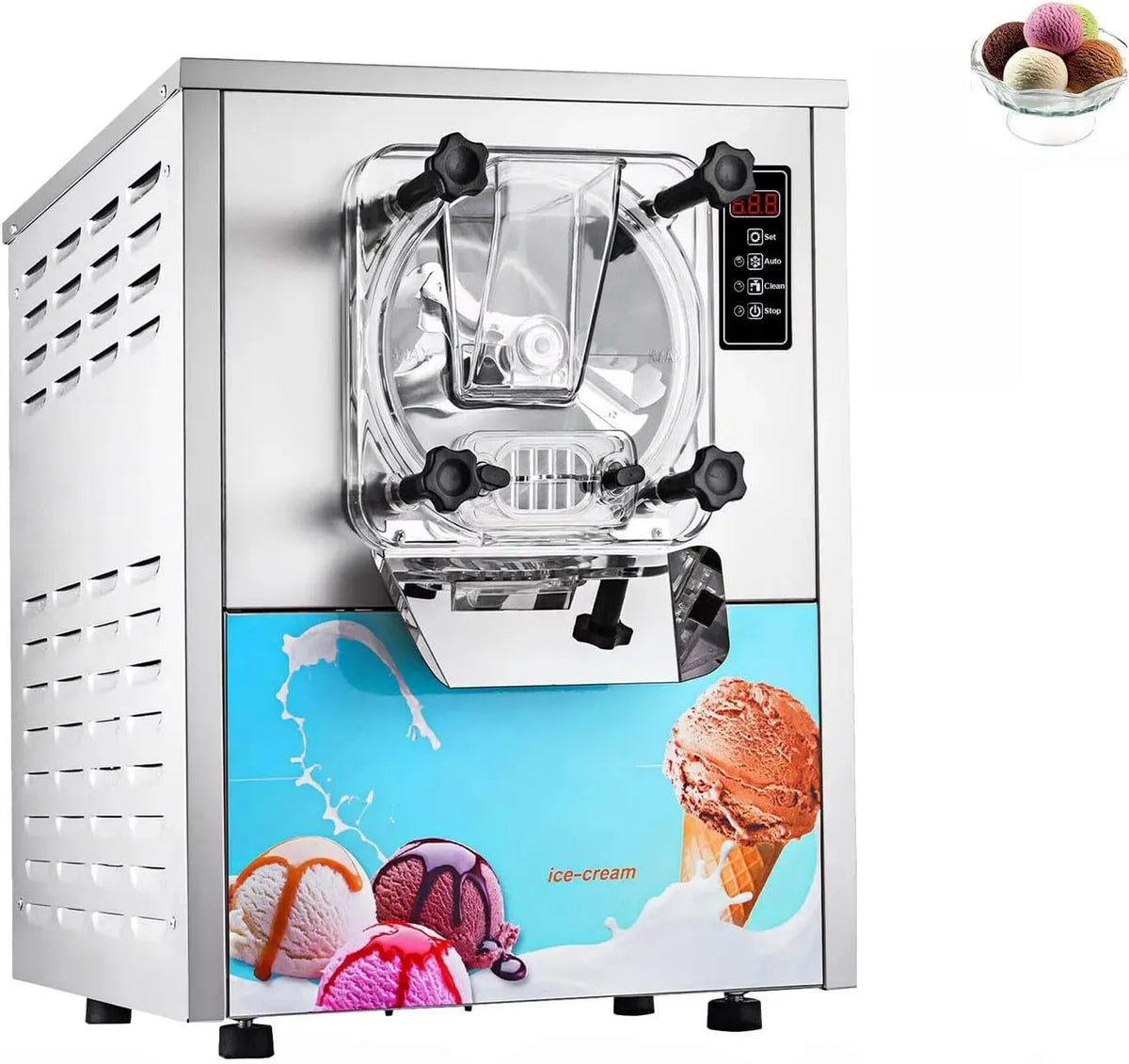 W 3 Machine à Crème, Machine à Glace, machine à café électrique, 1400 W, 20 L/h, professionnel, restaurant