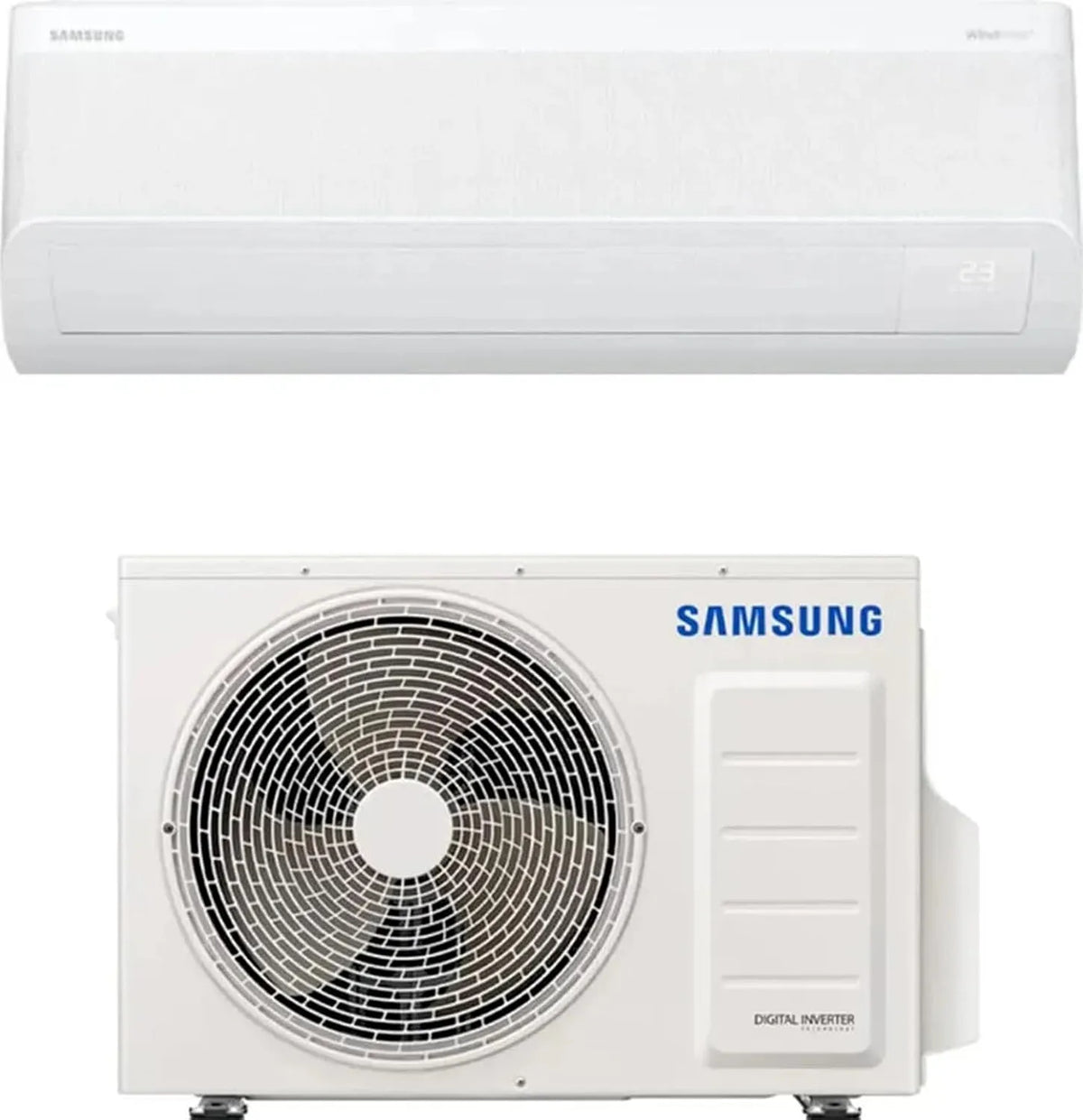 Samsung 12000 BTU, WindFree Comfort S2, SmartThings et AI, WiFi R32 AR60F12C1AWNEU+AR60F12C1AWxEU, GAS R32, efficacité énergétique A++