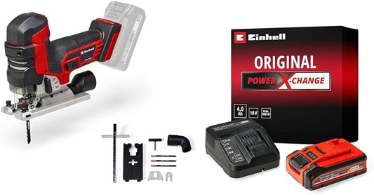 Einhell JST 18 Professional Scie sauteuse sans fil TP-JST 18/135 Li BL Power – moteur sans balais, en bois, usage professionnel, 135 mm, 18V, 4,0Ah