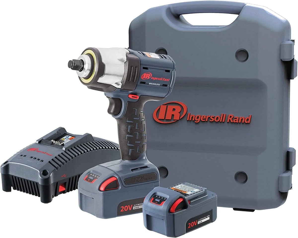 Ingersoll-Rand Kit Clé à Chocs W5153-K22B-EU: sans fil, 20V, 5,0 Ah