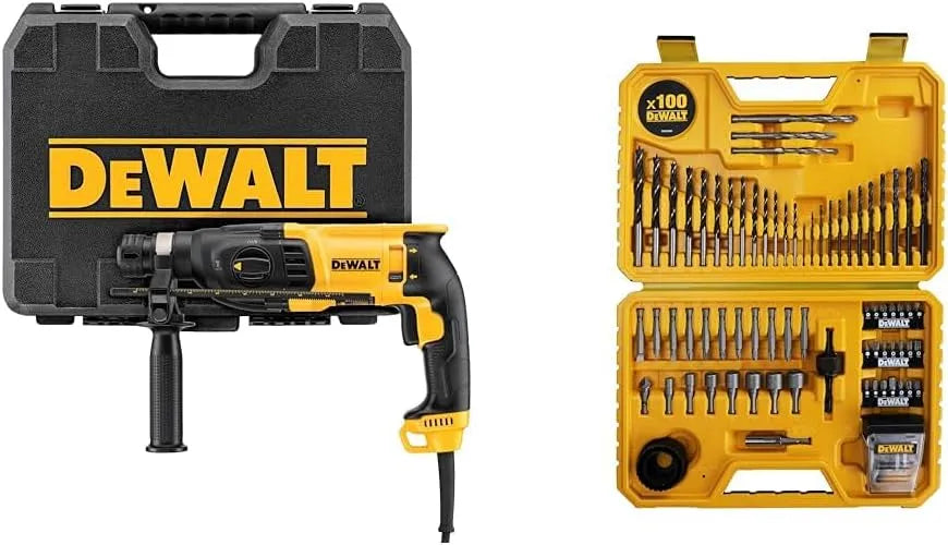 DeWalt D25133K Perforateur Sds-Plus 3 Modes – DT71563-QZ, 100 Pièces, 26 mm, 800W