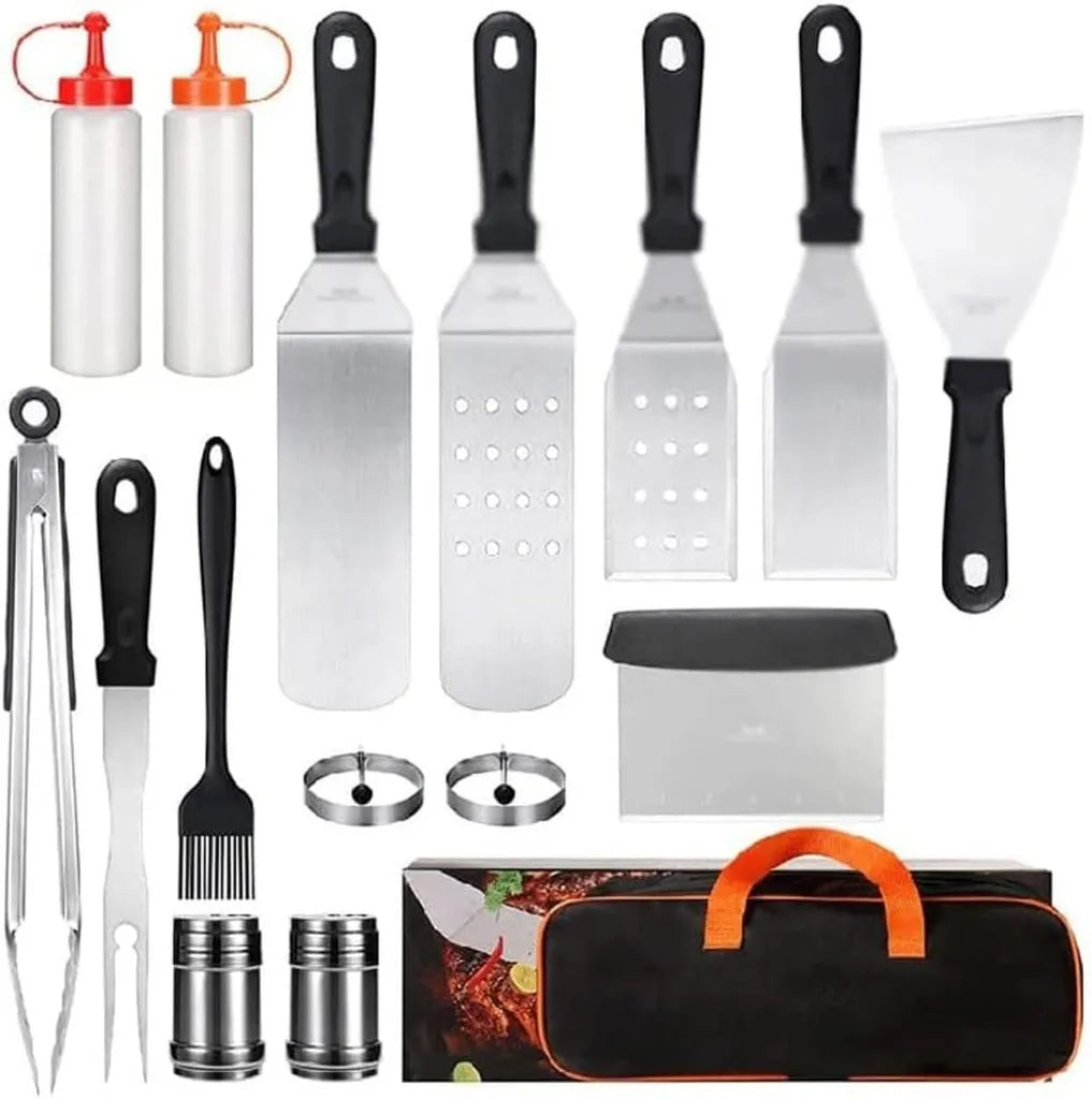 Kit d'Outils de Barbecue Premium pour Hommes - Parfait pour Campings, Fête des Pères, Noël et Thanksgiving