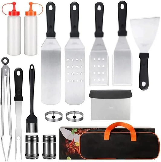 Kit d'Outils de Barbecue Premium pour Hommes - Parfait pour Campings, Fête des Pères, Noël et Thanksgiving