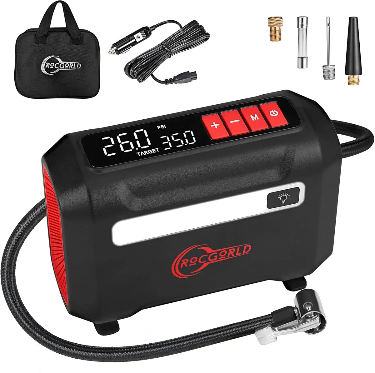 Gonfleur pour ajuster la pression des pneus et équipements de manière contrôlée de pneu portable R8: format portable