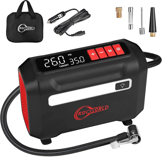 Gonfleur pour ajuster la pression des pneus et équipements de manière contrôlée de pneu portable R8: format portable