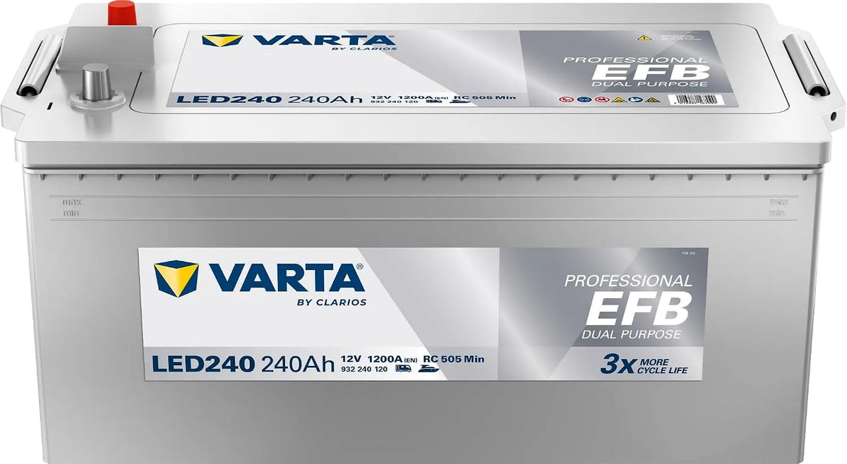 Varta Batterie VARTA Dual Purpose EFB LED 240 12V 240AH 1200 A