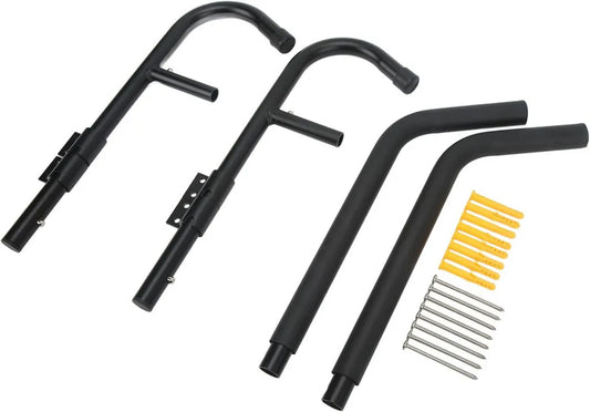 Support Mural Pliable pour Kayak en Fer Robuste, Parfait pour Garages et Hangars, Lot de 2