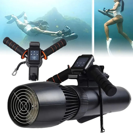 Propulseur Électrique Portable pour Kayaks et Plongée, Autonomie 130 Minutes, Vitesse 10 km/h
