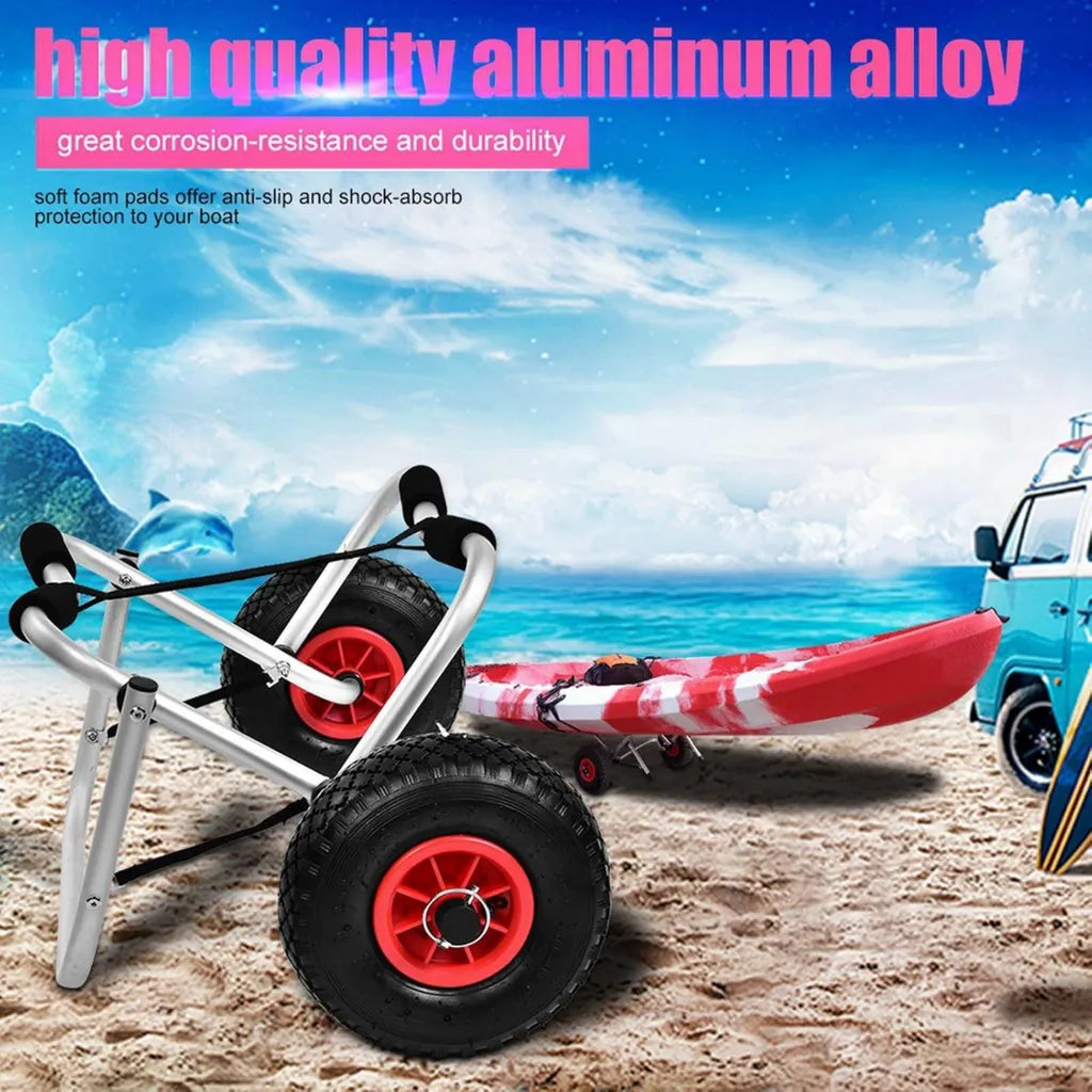 Chariot de Transport en Aluminium pour Kayak et Paddle