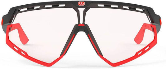 Rudy Project Defender Lunettes de Cyclisme Hommes, Noir/Rouge