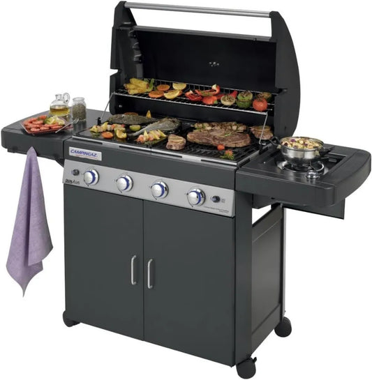 Barbecue à Gaz Campingaz 4 Brûleurs Acier Inox, Grilles Incluses