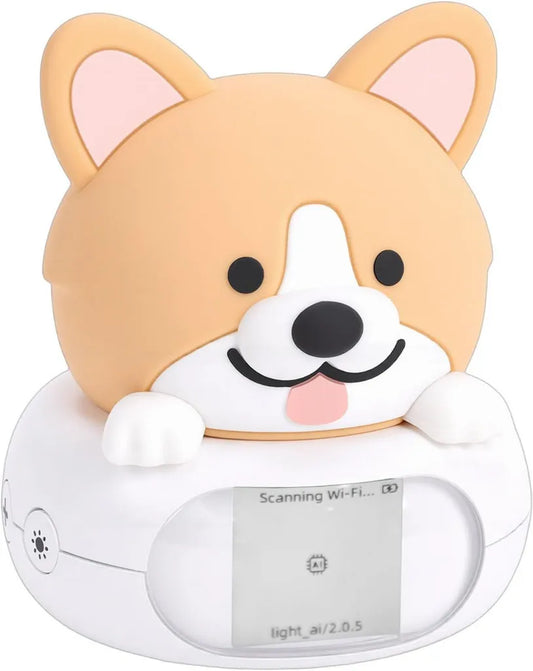 Veilleuse LED Robot Éducatif IA avec Commande Vocale et Verrouillage Wi-FI pour Chambre d'Enfant