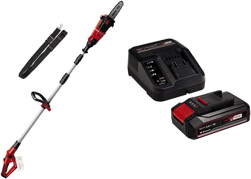 Einhell LC 18 Élagueuse sur perche pour atteindre les branches hautes lors de l'entretien des arbres sans fil GE-LC 18 Li T-Solo Power