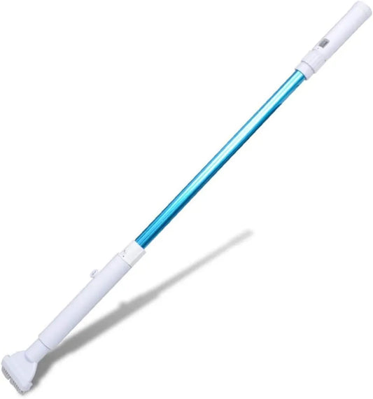 Robot nettoyeur de piscine sans fil avec manche télescopique, brosse amovible et filtre