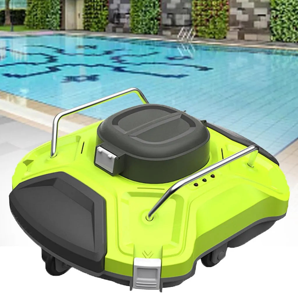 Aspirateur de Piscine Automatique sans Fil avec Haute Aspiration et Station d'Accueil