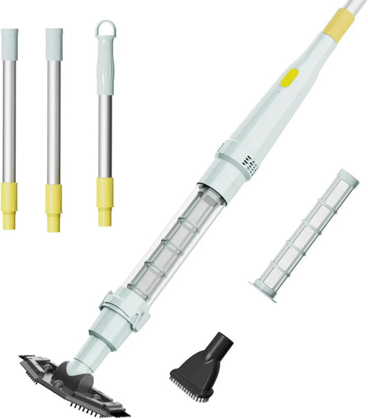 Aspirateur Piscine Lydsto S1 Lite Sans Fil, 90 min d'Autonomie, Inclus 3 Tubes en Aluminium, Léger et Portable pour Piscines et Spas