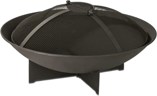 Brasero de Jardin LANDMANN avec Couvercle et Filet Serré