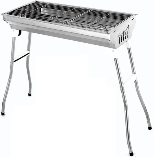Gril à gaz portable en acier inoxydable pour barbecue en plein air
