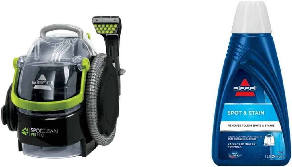 BISSELL SpotClean Pro Détachant Animaux pour Tapis, Tissus et Voiture avec Accessoires