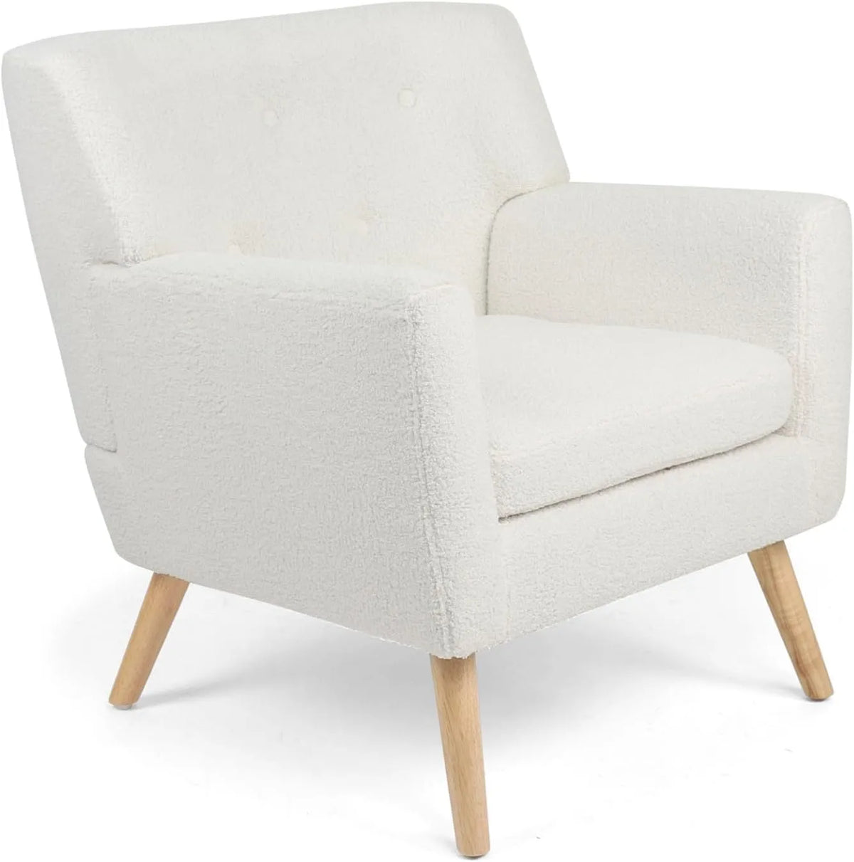 IDMarket — LIV, revêtement en tissu, revêtement bouclé, blanc