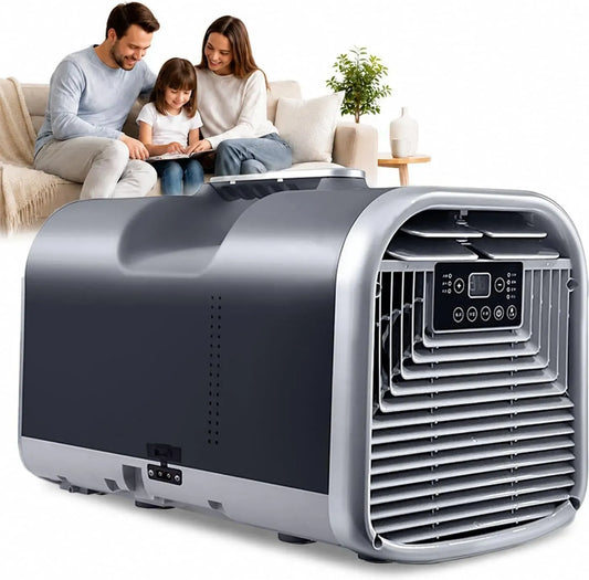 Climatiseur, portable, noir, 4400 BTU, appareil de climatisation, Climatiseur Caravane Portable 4400/5100 BTU
