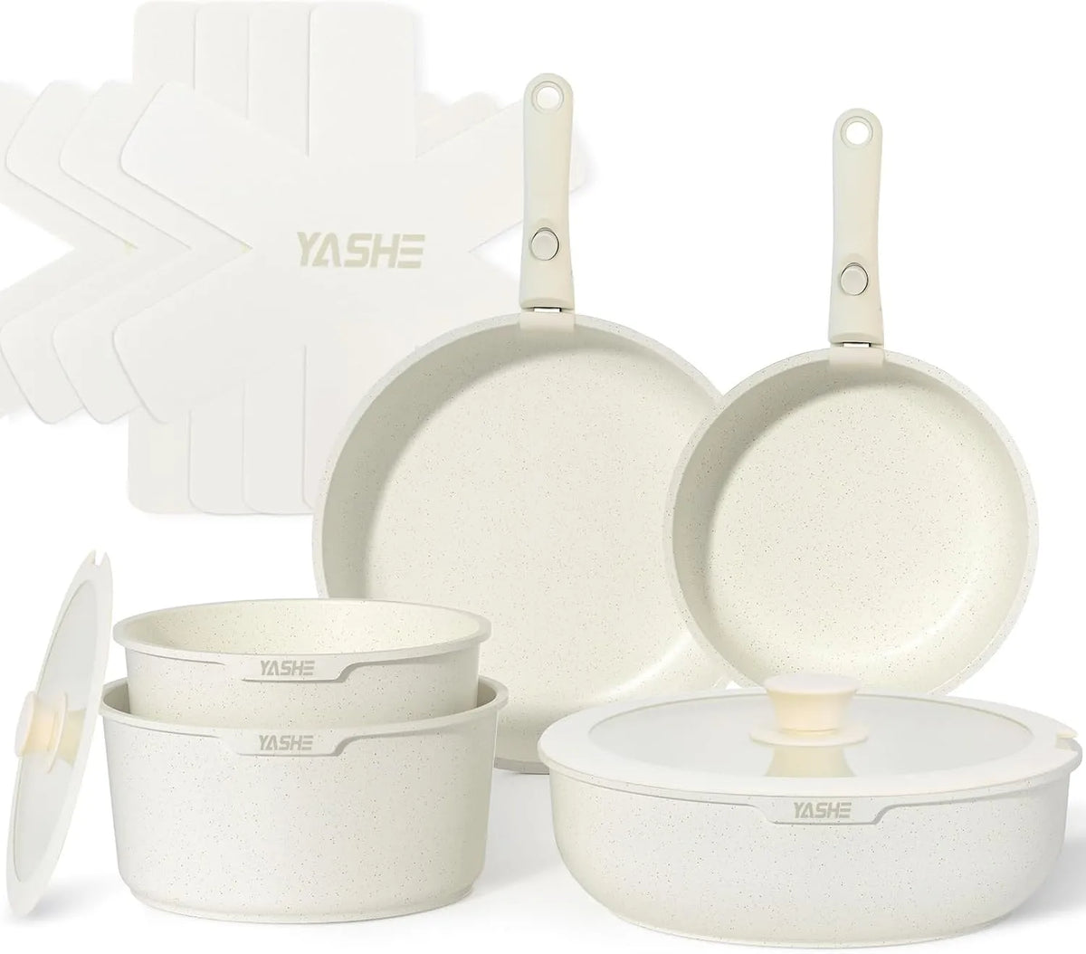 Four électrique, YASHE 13Pcs, revêtement antiadhésif, amovible, blanc