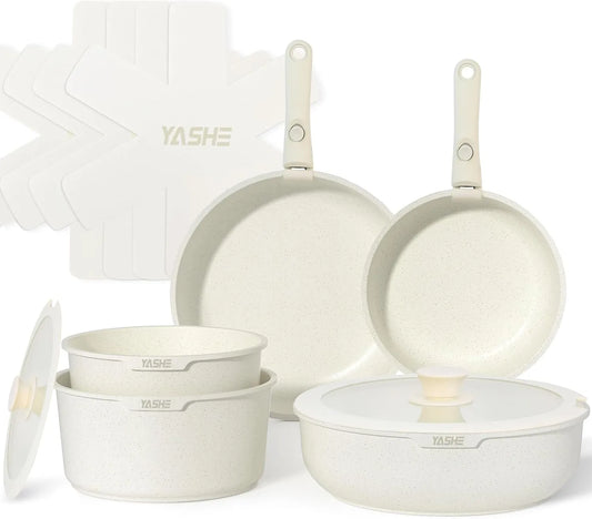 Four électrique, YASHE 13Pcs, revêtement antiadhésif, amovible, blanc