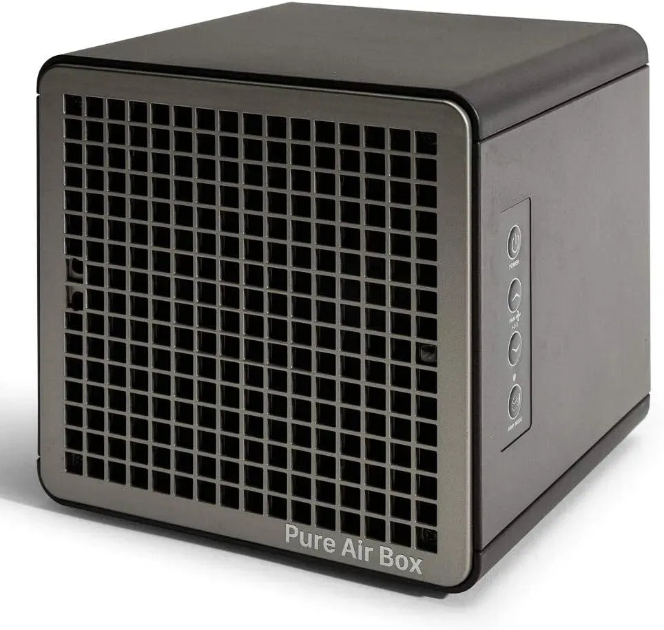 PUREAIRBOX, Efficacité 99,99%, Purificateur Désinfection d'Air et de Superficies PCO, Désinfecte l'Air et vos pièces, Rayons UV + Ioniseur + OZONE à