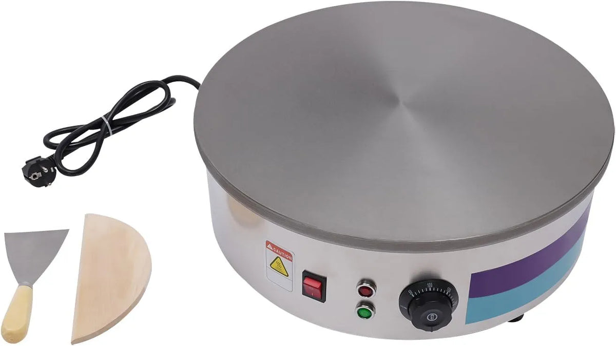 modèle Sx-450P, Plaque à Crêpes Professionnelle 220V Sx-450P 45 cm Pour Crêpes Pancakes Omelettes Jambon