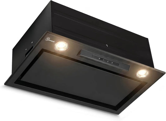 Hotte aspirante, 52 cm, 1000 m3/h, hotte de cuisine, encastrable, tactile, Gurari Hotte aspirante 52 cm GCH B 545 BL 52 PRIME • Hotte encastrée noire