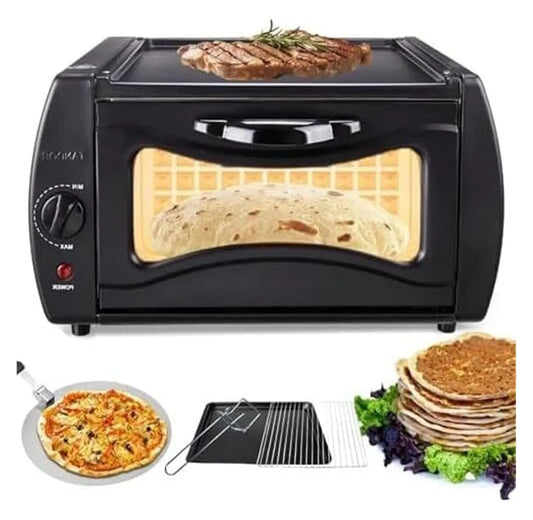 Four électrique à pizza, Four de comptoir électrique et machine à pizza, Four électrique polyvalent compact avec accessoires de cuisson complets