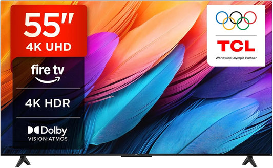 TCL 55PF650A Smart TV, 55 pouces, téléviseur, 4K UHD, Dolby Vision & Atmos, TCL 55PF650A 55' 4K Ultra HD Fire TV, Tap and Ask Alexa, Game Master