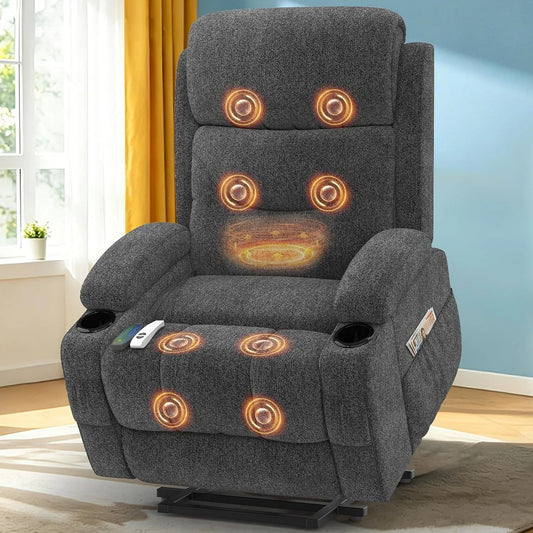 Fauteuil relaxant avec massage, décoration de salon