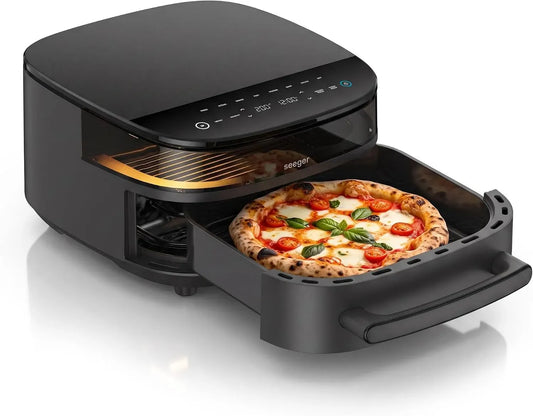 Friteuse à air chaud, 6 L, 11 programmes, 80 à 230 °C, noir, Sans PFAS