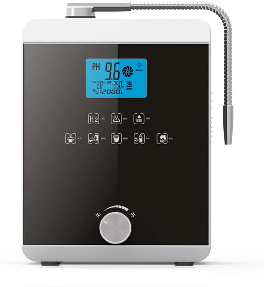 PH 3 Machine de purificateur, Machine à Eau, Filtre, système de filtration d'eau potable, tactile, écran LCD, noir