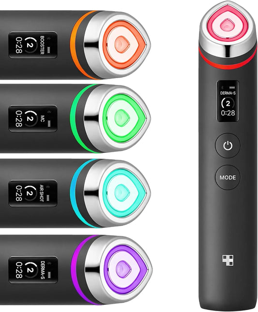 6-en-1 Appareil, Boost, noir, verre, medicube